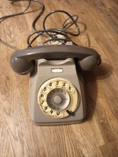 TELEFONO VINTAGE A DISCO ROTELLA SIP FACE STANDARD ANNI '70/80 COLORE AVORIO