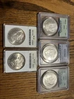 Morgan & Peace Dollar Certified MS62-MS65 SF & NO 1880-1921 Lot