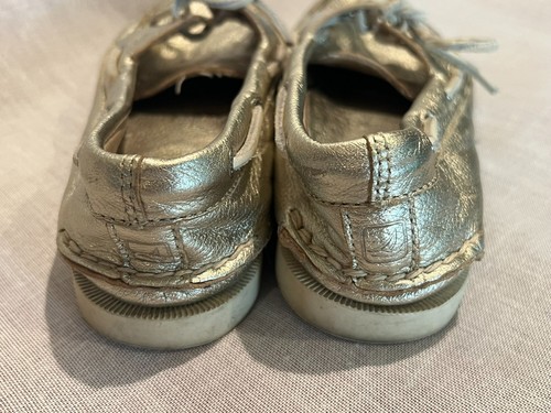 Sperry GOLD TOP SIDERS ~ 8M Metallic Leder Halbschuhe * Bootsschuhe - Bild 12 von 17