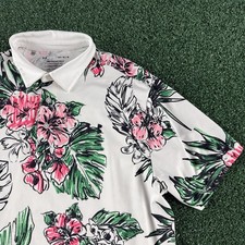 Under Armour The Playoff Polo Men s Short Sleeve Shirt Size Large Floral