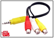 	Replacement for Sony TV Video AV Component Adapter Cable 3 RCA to 3.5Mm	