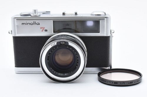 Minolta Hi Matic 7S Rangefinder Film Camera Rokkor PF 45mm f/1.8 Lens