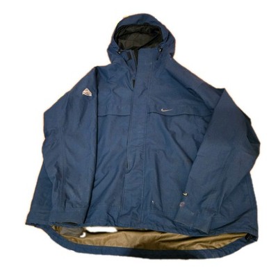 Late 90s-Y2K Nike ACG  Outer Layer Three Anorak - Steel Blue Color - 3XLT
