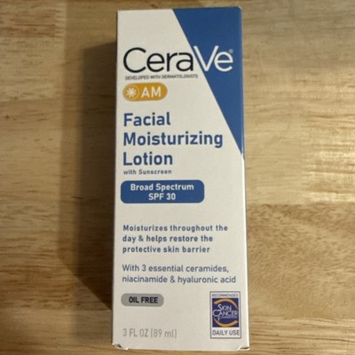 Cerave Moisturizing Facial Lotion Am SPF 30 - 3 Oz  Exp 4/28