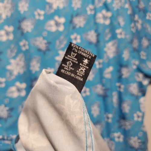 Chemise hawaïenne Dixxon Flannel Co homme 2XL XXL The Pua bleu floral D-Lite camp papa - Photo 9/10