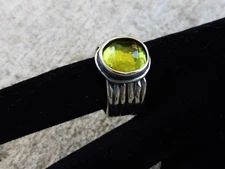 Silpada S/S 925 Green Gemstone Ring