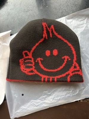 Palace SS26 World Industries Reverso Nein Cuff Beanie Red One Size