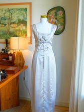 Grey Satin Midi Dress | Floral Appliqué Cut Out Dress | Elegant Evening | Womens