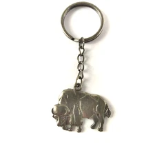 Water Buffalo Keychain Light Pewter