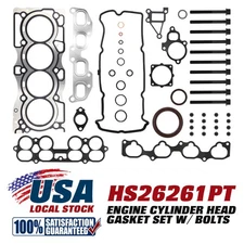 MLS Cylinder Head Gasket Set Bolt For Nissan Altima Sentra 2.5L 16V OE HS54444
