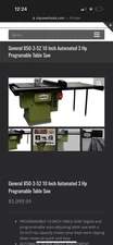 General 850-3-52 10 Inch Automated 3 Hp Programable Cabinet Table Saw