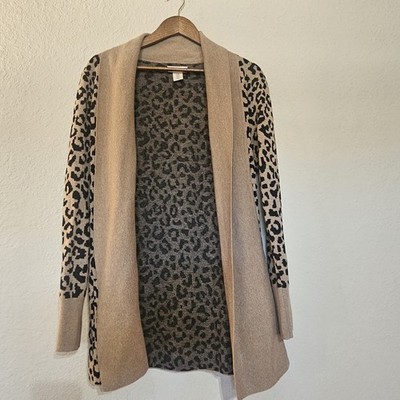 Yet Again Leopard Print Cardigan Sweater Womens Medium Mobwife Indie Sleaze
