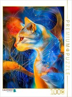 Calvendo Puzzle Cosmic Cat | 1000 Pieces, Finished Size 25.2 × 18.9 In (64 × 48