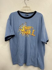Y2K Street Fighter Capcom T-Shirt Men's Size XL Made In USA Single Stitch Faded