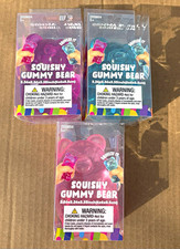 Gummy Bear Squeeze Toy 3 Pack Multicolor Squeezable 3.35in MPN 2559854