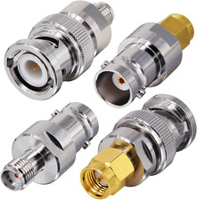 BNC to SMA Coax Adapter for Baofeng UV-5R Ham Radio, HT Antenna, Scanner, SDR Do