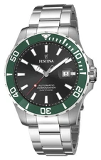 Festina Diver Automatic (44mm) Black Dial / Stainless Steel Bracelet F20531/2
