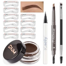 evpct Eyebrow Stencils Kit for Women Shaping, Eyebrow Shaper Makeup Kit, Eye ...