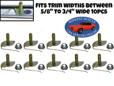 Molding Trim Clips Nuts 58-34 Body Fender Door Quarter Ford Galaxie 10pcs G Molding Trim Clips Nuts 58-34 Body Fender Door Quarter Ford Galaxie 10pcs G