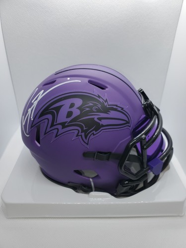 🔥 Ray Lewis Signed Autographed Baltimore Ravens Rave Mini Helmet Beckett BAS