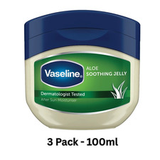(PACK OF 3) Vaseline Cleansing 1 Blueseal Pure Petroleum Jelly Original 100ml