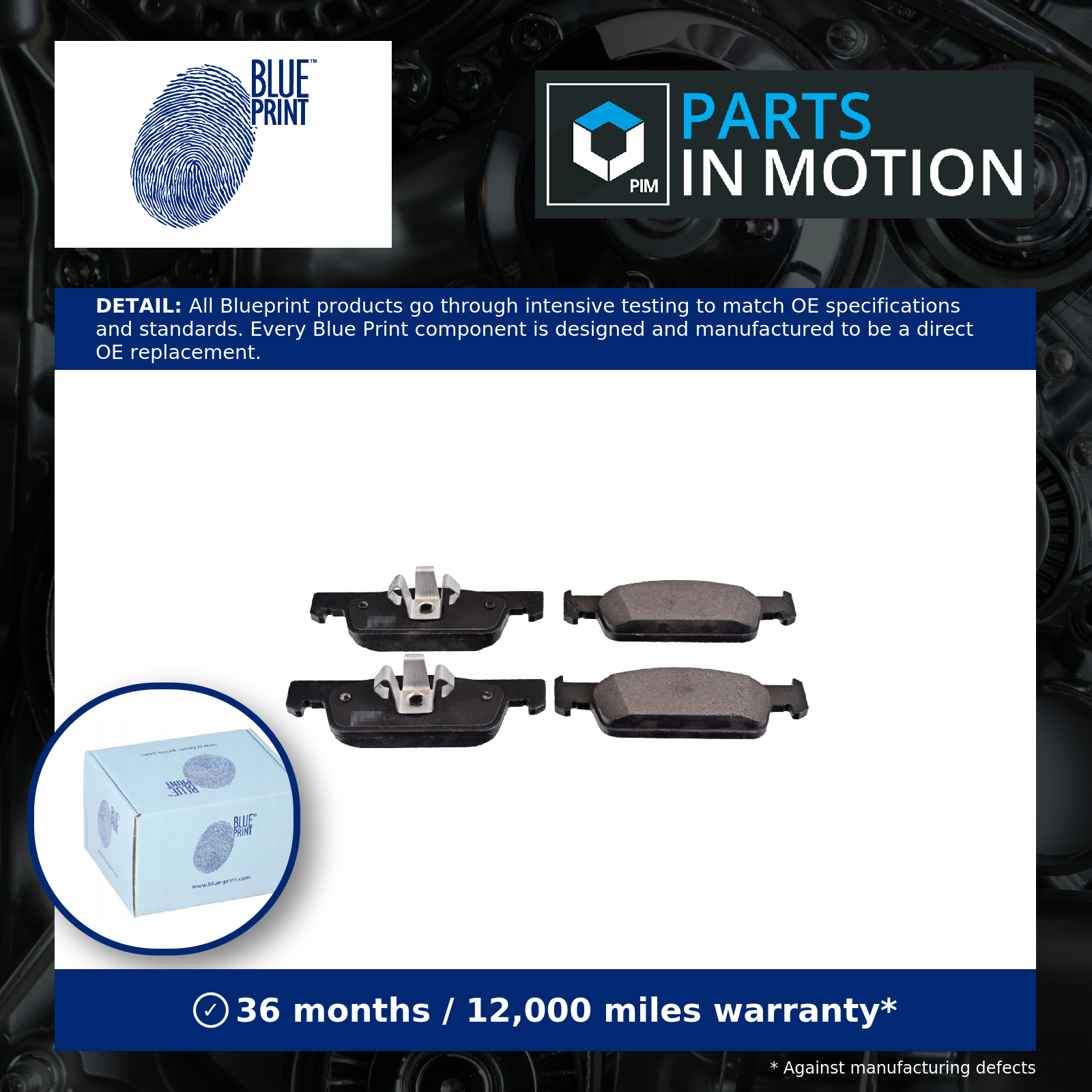 Blue Print Brake Pad Set - ADR164208 - Image 2