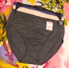 3 NEW PRIMA VALENTINA 877066X DGGH MF PLUS SIZE SEAMLESS BRIEF PANTIES 1X