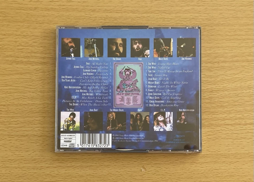 Isle Of Wight 1970 CD - Message Of Love Album - Hendrix, The Doors, Dylan Foto 4 de 4