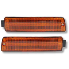 Front Indicators Set For VW Golf Jetta MK2 90-92 Orange Big Bumper Repeater Pair
