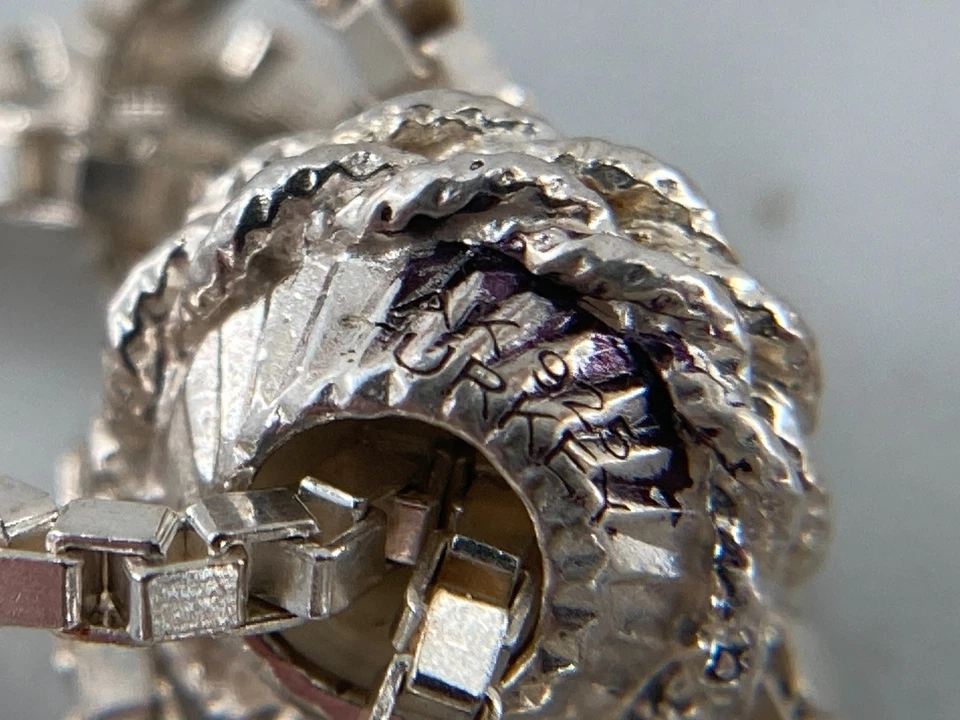 AK Prata Esterlina Caixa Corrente Borla Colar Lariat Atasay Kuyumculuk Turquia 925 - Imagem 3 de 4