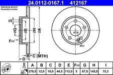 Disque de frein Mercedes 407