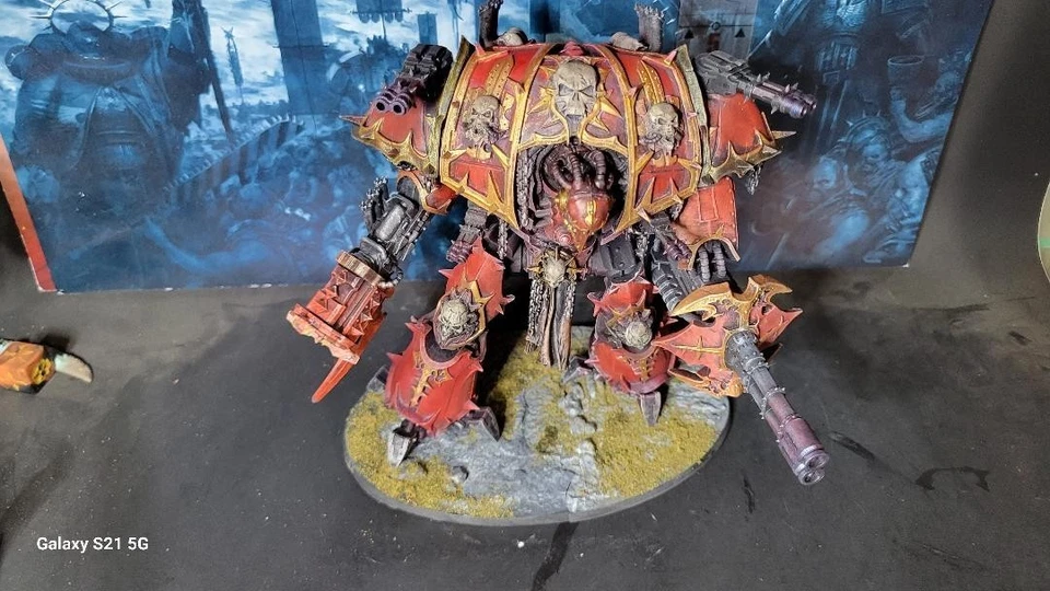 para warhammer 40k chaos knight miniaturas khorne pintadas Foto 2 de 4