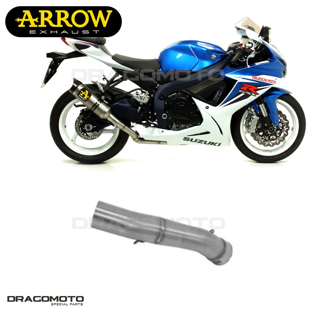 Tuyaux ARROW RC THUNDER pour restaurer l'échappement d'une SUZUKI GSX-R 600 2014