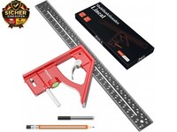 Streichmaß, Preciva Anschlagwinkel 300Mm Kombinationswinkel Aus