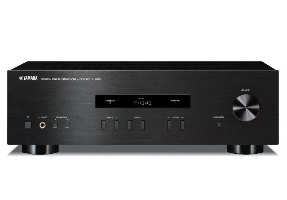 YAMAHA A-S201 Verstärker HiFi Vollverstärker 200 W RMS schwarz Neu und Unbenutzt - Bild 3 von 3