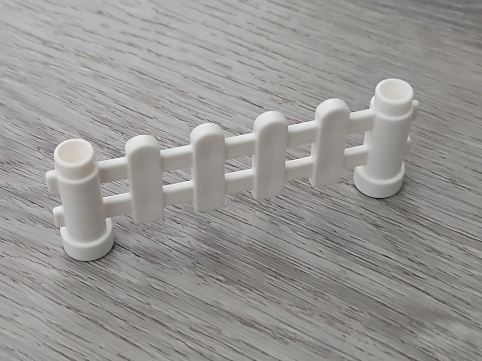 Lego DUPLO Piquete Cerca - Lote de 6 Piezas de Barandilla Blanca Granja Zoo Parte 6497 Foto 2 de 2