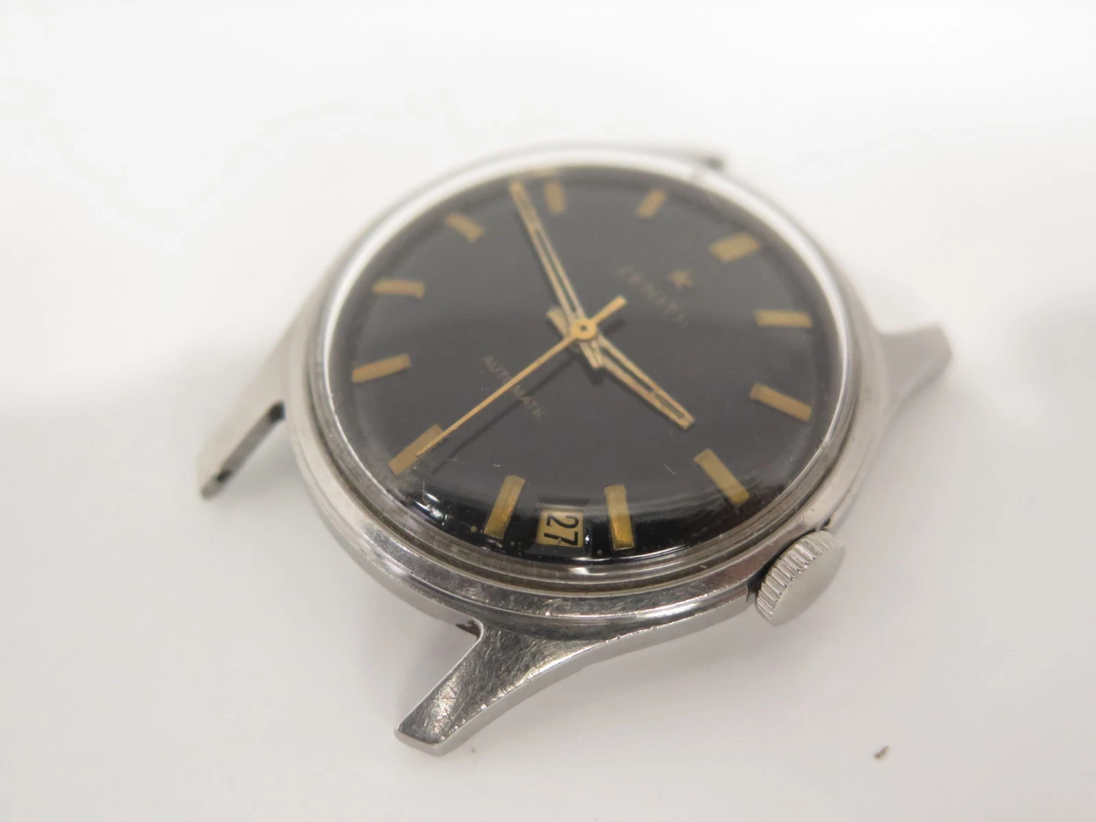 Zenith — Vintage Zenith  Stainless steel 23 jewels Men Automatic Cal 2562 PC Watch 1960s