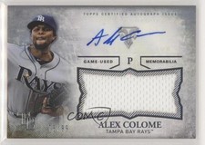 2015 Topps Triple Threads Unity Jumbo Relics /99 Alex Colome #UAJR-AC Auto 2u3