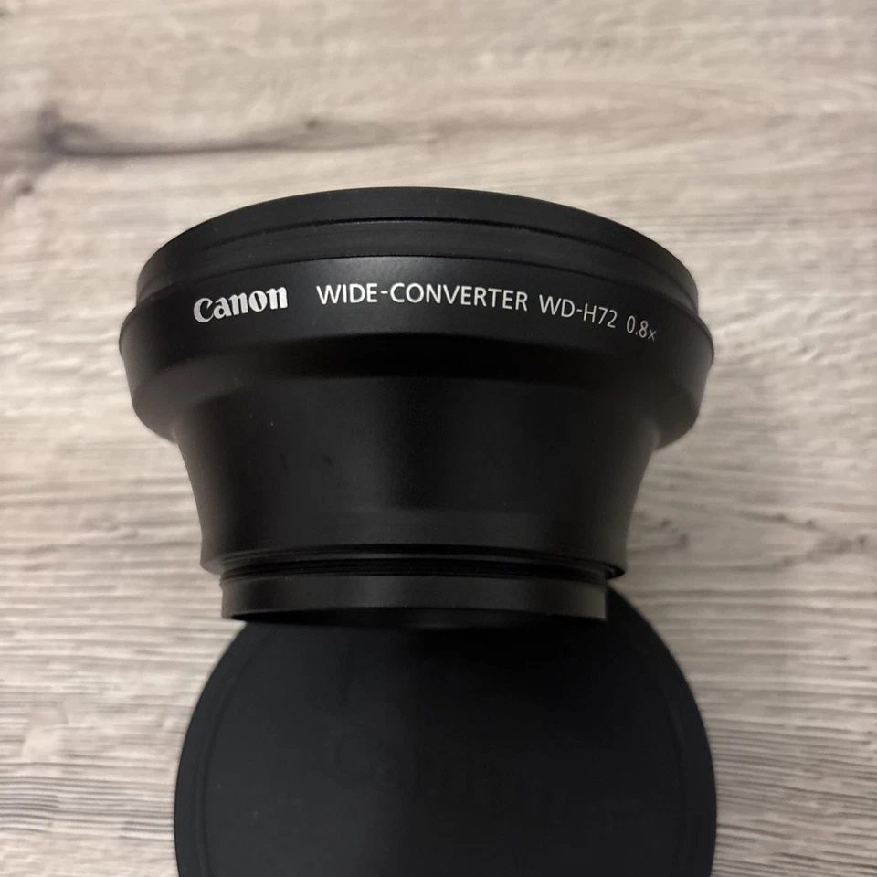 Canon WD-H72 Camcorder wide angle lens for Canon XH G1/A1 + More. 72mm Thread - Image 2 of 4