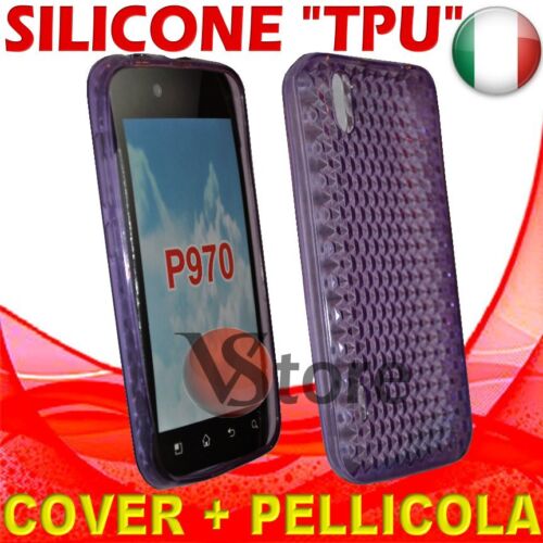 Cover Custodia Gel TPU Viola Per LG P970 Optimus Black silicone - Afbeelding 1 van 1