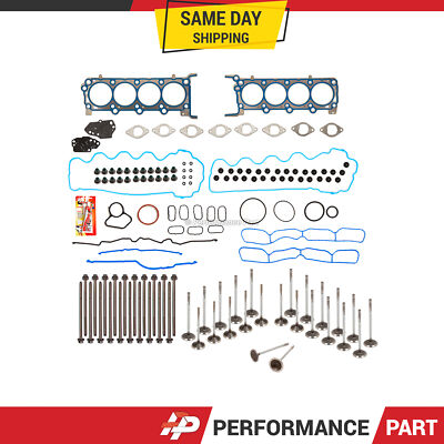 Head Gasket Set Intake Exhaust Valves Fit 94-97 Acura Honda 2.2L SOHC
