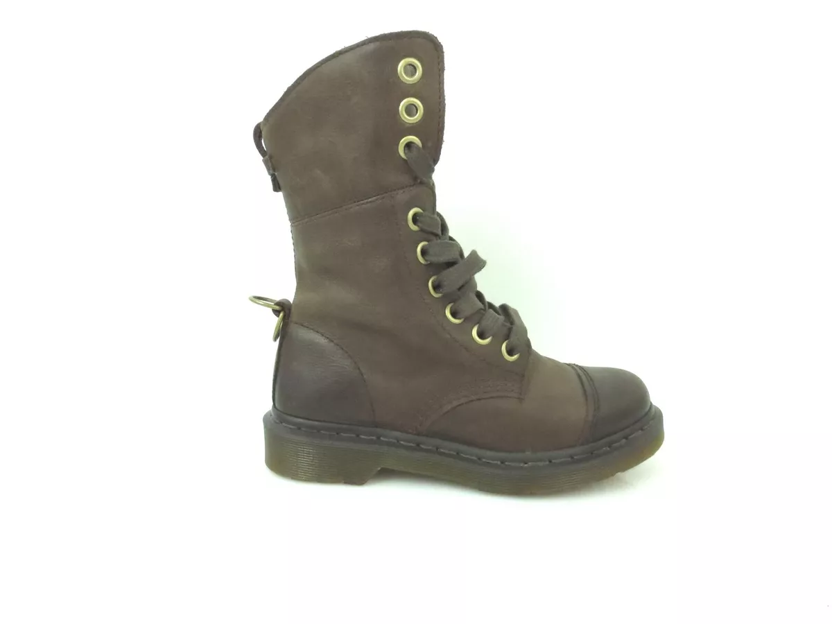 NEW Dr Martens Aimilita Leather High Boots Size 5 US Brown UK 4 EU 37 [A34]  | eBay