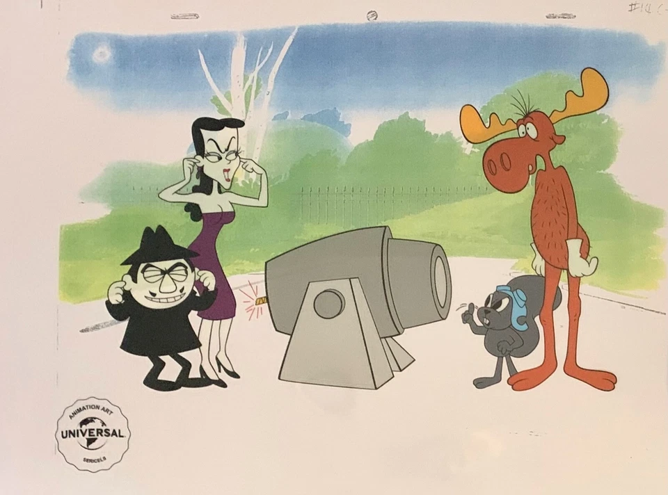 Arte de animación celel de serie edición limitada Rocky and Bullwinkle Foto 3 de 4