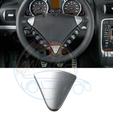 Multifunction Steering Wheel Cover Cap Lower Silver For Porsche Cayenne 02-2010