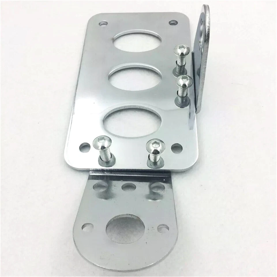 Soporte de matrícula de montaje lateral cromado para Yamaha V-Star 650 950 1100 Foto 2 de 4