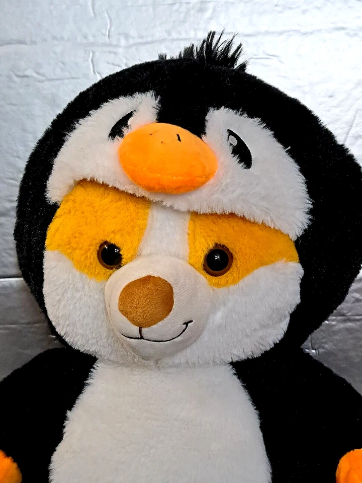 Plush Peek-A-Boo Toys Disguisimals Penguin Corgi 16" DB-55-500 Stuffed Animal - Image 3 of 4