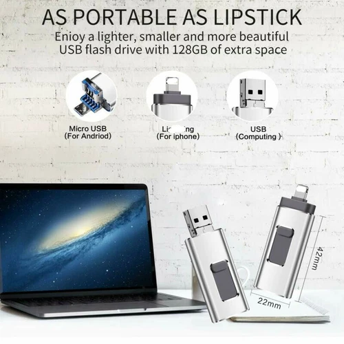 2TB 1TB 4 in 1 USB 3.0 Flash Drive Speicherstick für iPhone Samsung Android PC - Bild 6 von 23