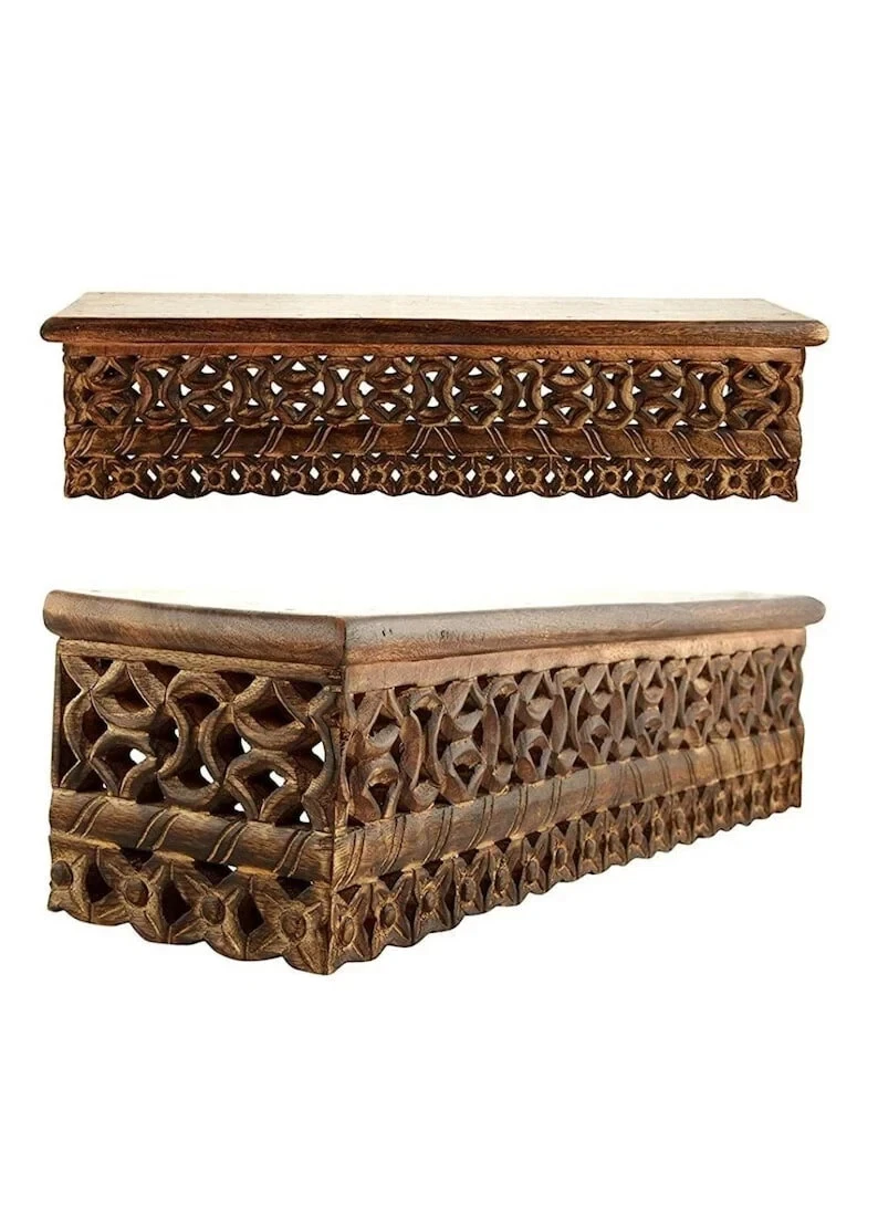 Hand Carved wall Shelves Wall bracket Wood/Designer wood carving wall shelf Gift
Opens in a new wind