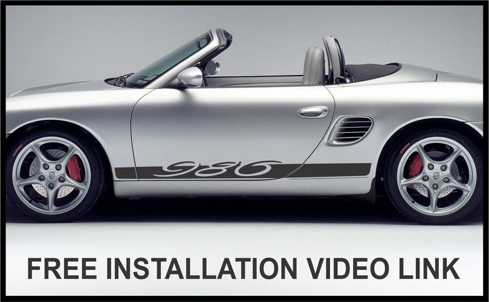 986 Side Stripes for Porsche Boxster- FREE GIFT- FAST US SHIPPING - Image 3 of 4
