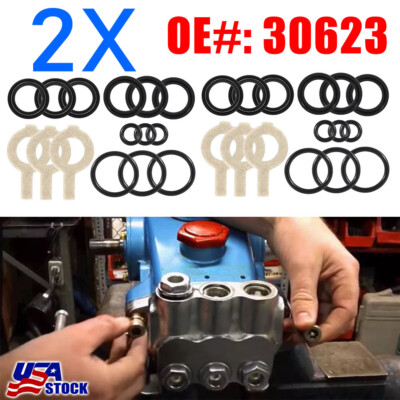 #ad FOR CAT PUMP PRESSURE WASHER MODEL 30 34 310 340 350 30623 SEALS REBUILD KIT 2X $26.11